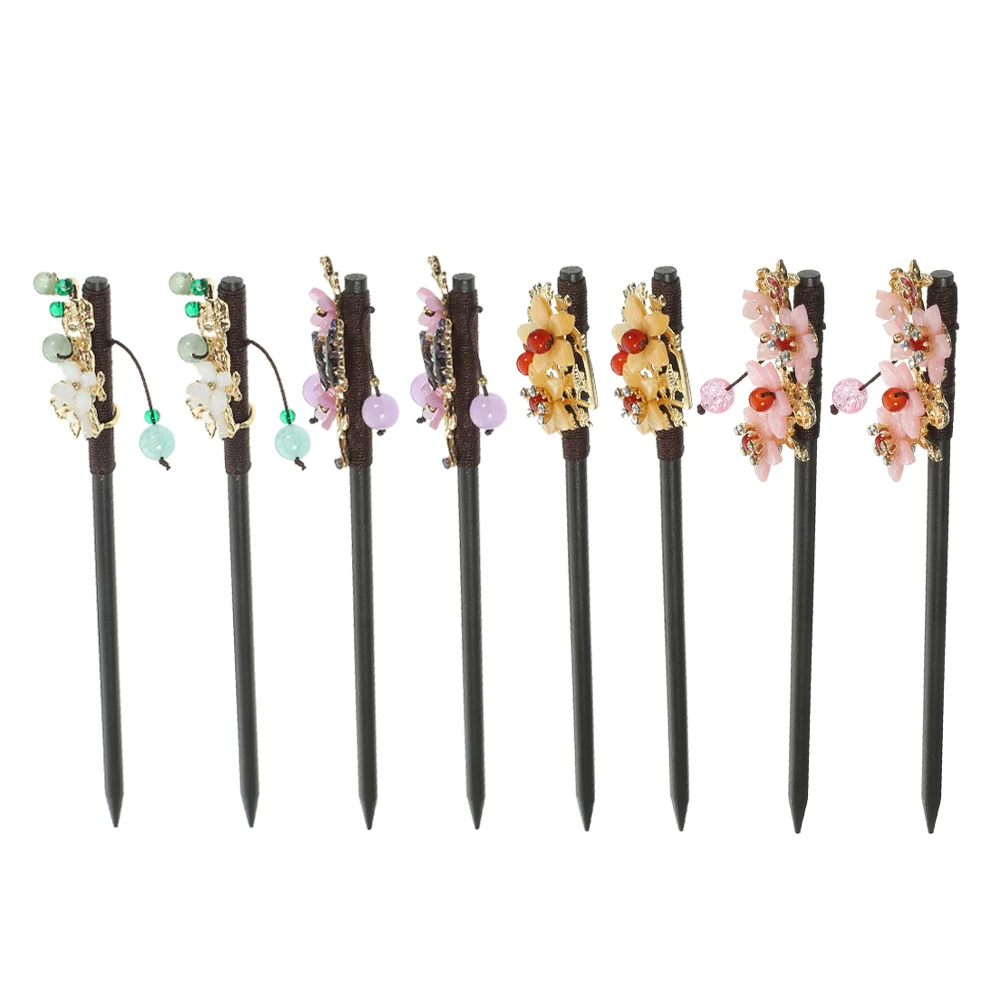 8pcs Vintage Sticks Sturdy Chopsticks For Women Non-Slip Bun Accessories Classic Style Styling Tools Chinese Hair Pins
8pcs Vintage Sticks Sturdy Chopsticks For Women Non-Slip Bun Accessories Classic Style Styling Tools Chinese Hair Pins