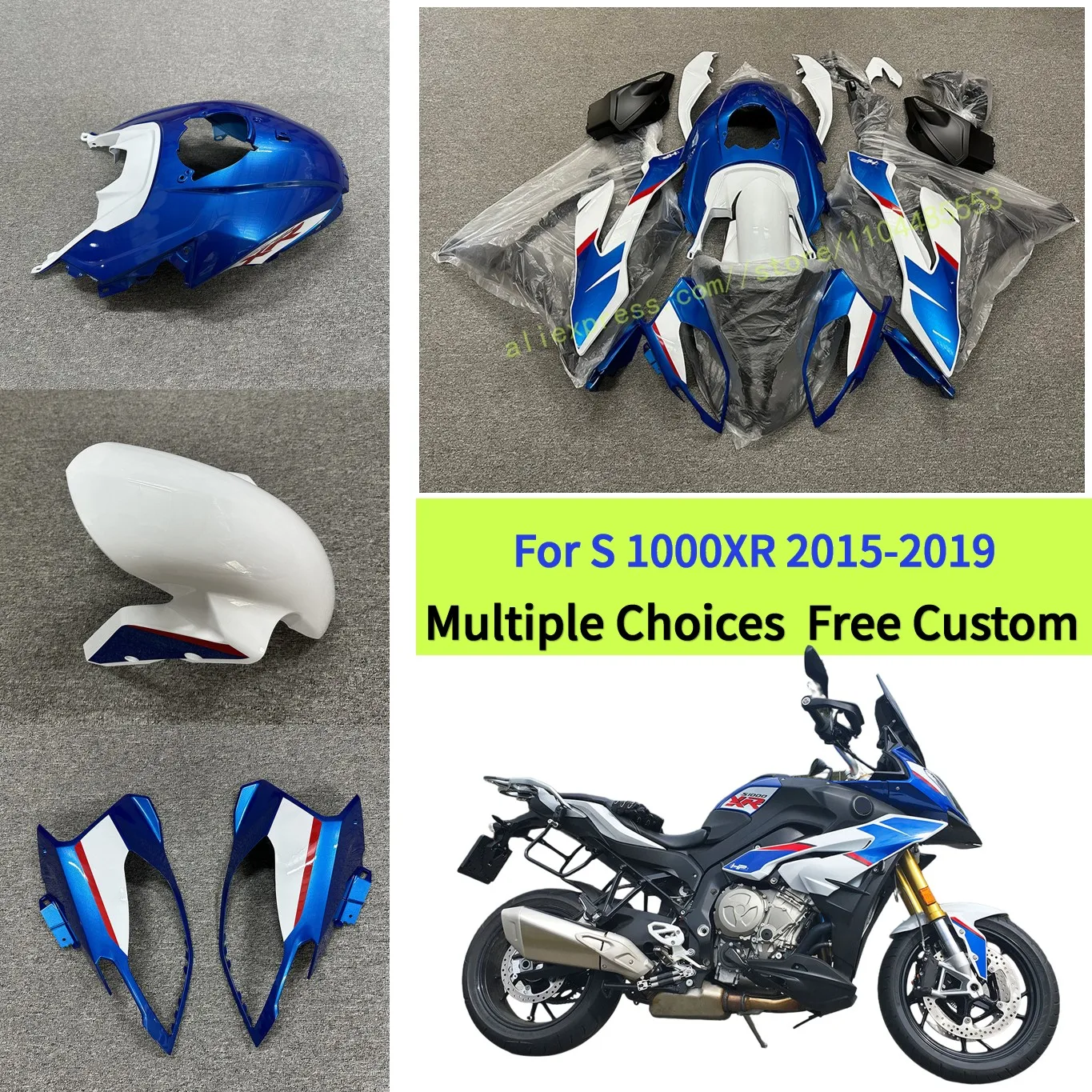 Fit For 2016-2019 BMW S1000XR Motorcycle Full Fairings S1000 XR 2015 2017 2018 S 1000 XR ABS Plastic Body kit
Fit For 2016-2019 BMW S1000XR Motorcycle Full Fairings S1000 XR 2015 2017 2018 S 1000 XR ABS Plastic Body kit