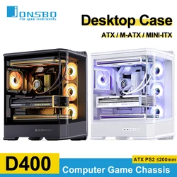Jonsbo D400 ATX Seaview Room Case M-ATX MINI-ITX Desktop Office Chassis Support Power Supply ATX PS2 10 Fan Slots PC Case Jonsbo D400 ATX Seaview Room Case M-ATX MINI-ITX Desktop Office Chassis Support Power Supply ATX PS2 10 Fan Slots PC Case