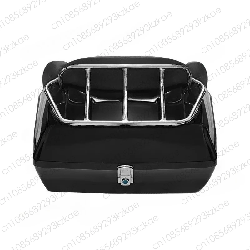 The 48L extra-large sheep electric vehicle trunk is equipped with shelves and a soft backrest motorcycle trunk with two helmets
The 48L extra-large sheep electric vehicle trunk is equipped with shelves and a soft backrest motorcycle trunk with two helmets