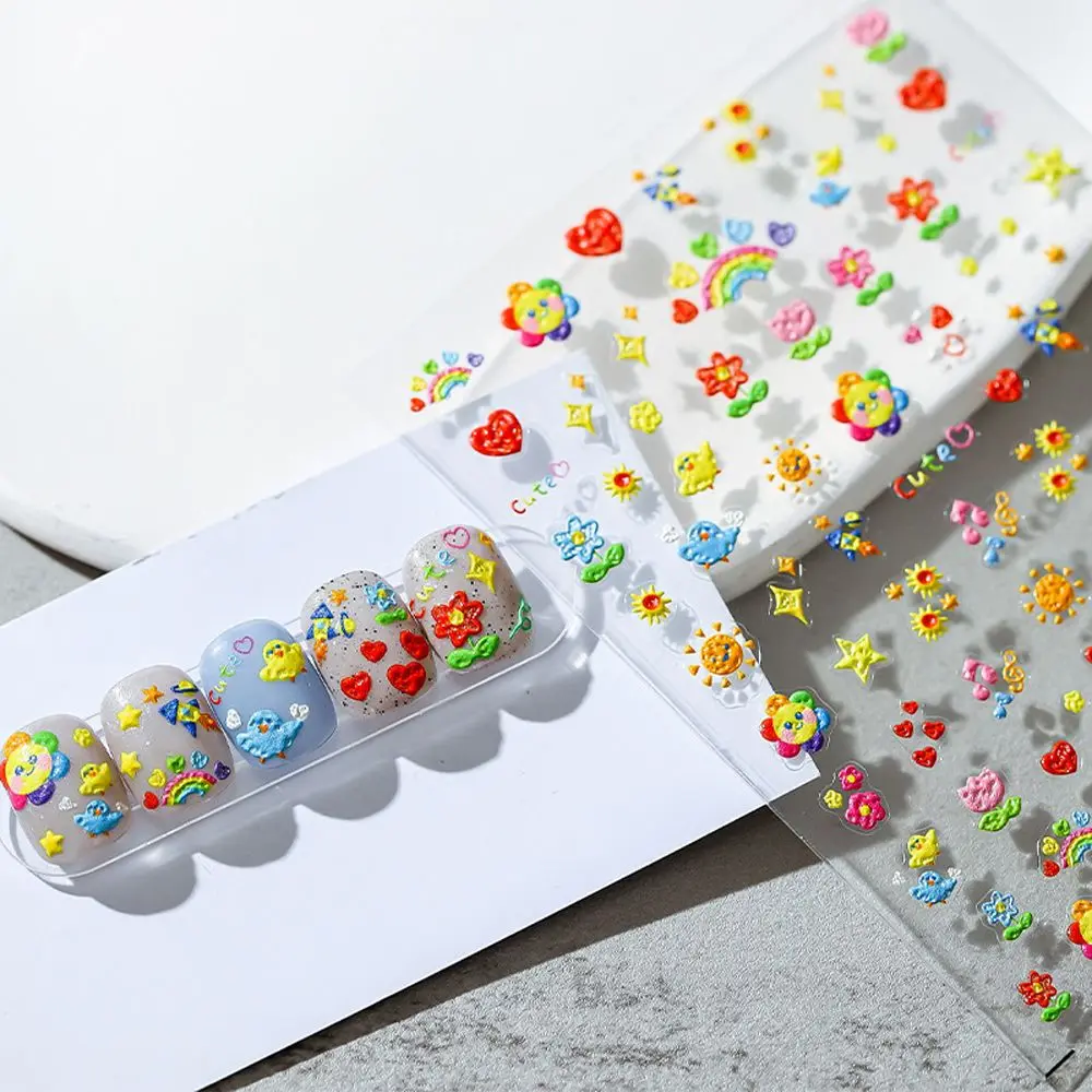 Relief Flowers Self Adhesive Rainbow Rabbits Cartoon Nail Stickers Animal Nail Decals Nail Art Decorations Manicure Accessories
Relief Flowers Self Adhesive Rainbow Rabbits Cartoon Nail Stickers Animal Nail Decals Nail Art Decorations Manicure Accessories