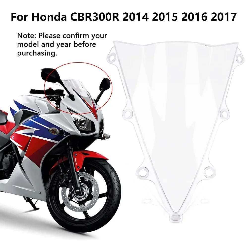 Motorcycle Accessory Windshield WindScreen Double Bubble for yamaha CBR300R 2014-2017
Motorcycle Accessory Windshield WindScreen Double Bubble for yamaha CBR300R 2014-2017