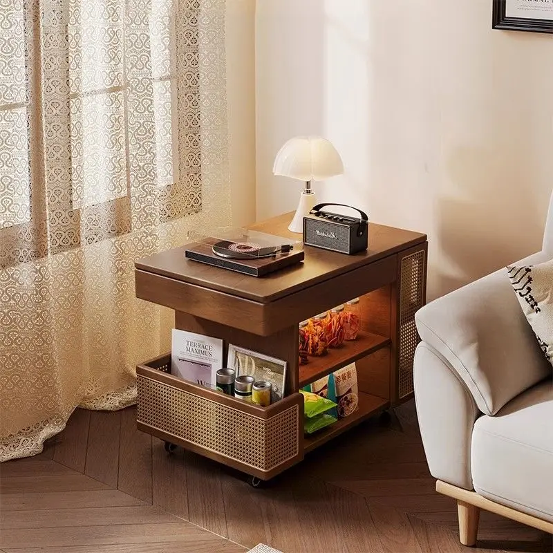 Multifunctional solid wood mobile liftable household sofa trolley small apartment living room simple
Multifunctional solid wood mobile liftable household sofa trolley small apartment living room simple