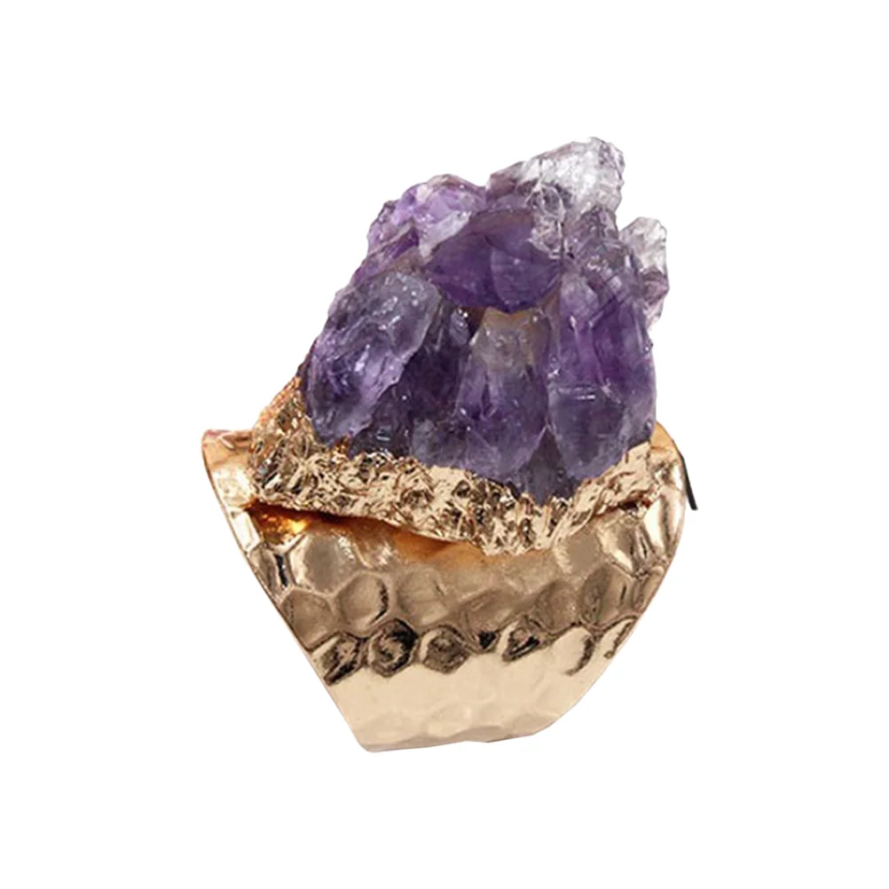 Chic Agate Ring Amethyst Birthstone Adjustable Jewelry Rings Decorate Fashion Purple Finger Newborn Vintage
Chic Agate Ring Amethyst Birthstone Adjustable Jewelry Rings Decorate Fashion Purple Finger Newborn Vintage