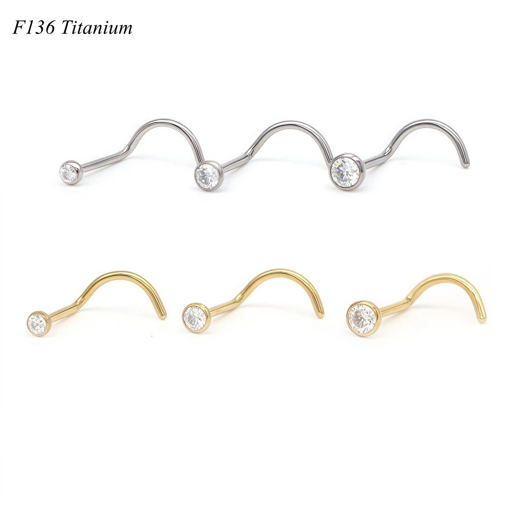 60pcs Titanium F136 Screw Nose Ring Body Piercing Jewelry 20G 2mm 2.5mm 3mm Crystal Nostril
60pcs Titanium F136 Screw Nose Ring Body Piercing Jewelry 20G 2mm 2.5mm 3mm Crystal Nostril