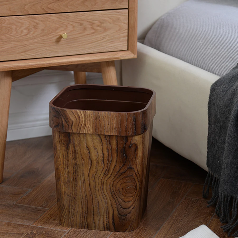Retro Imitation Grain Trash Can Solid Wood Style Garbage For Bathroom Kitchen Bedroom Home Office Use Waste Bin Dustbin Bucket
Retro Imitation Grain Trash Can Solid Wood Style Garbage For Bathroom Kitchen Bedroom Home Office Use Waste Bin Dustbin Bucket