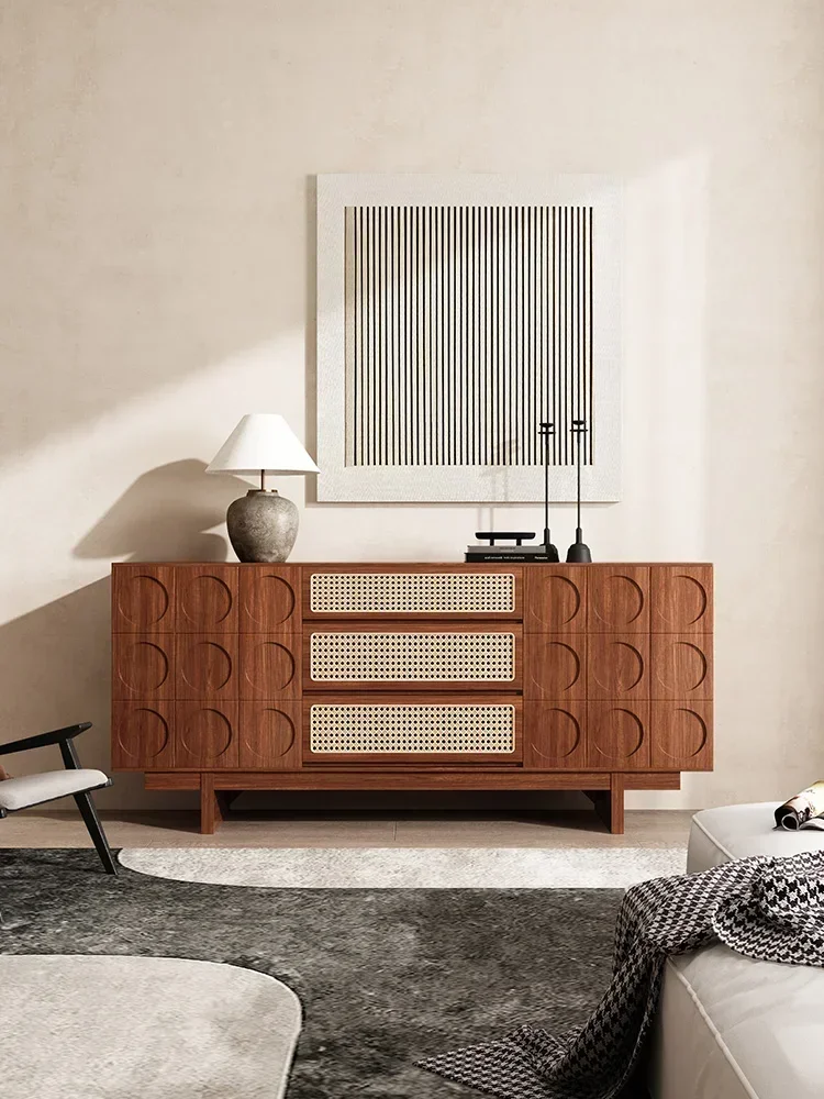 Nordic Rattan Solid Wood Sideboard Cabinet Living Room Home Storage Cabinet Quiet Style B & B Storage Cabinet
Nordic Rattan Solid Wood Sideboard Cabinet Living Room Home Storage Cabinet Quiet Style B & B Storage Cabinet