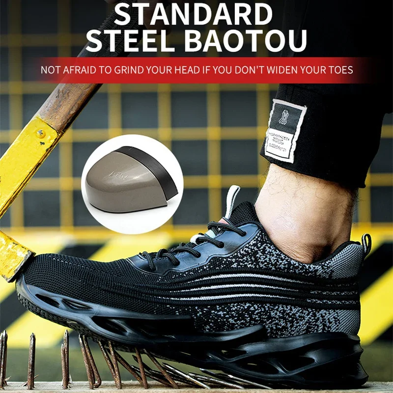 Men Indestructible Boots Work Boots Steel Toe Safety Shoes Men Work Shoes Sneakers Lightweight Anti-Puncture Safety Shoes
Men Indestructible Boots Work Boots Steel Toe Safety Shoes Men Work Shoes Sneakers Lightweight Anti-Puncture Safety Shoes