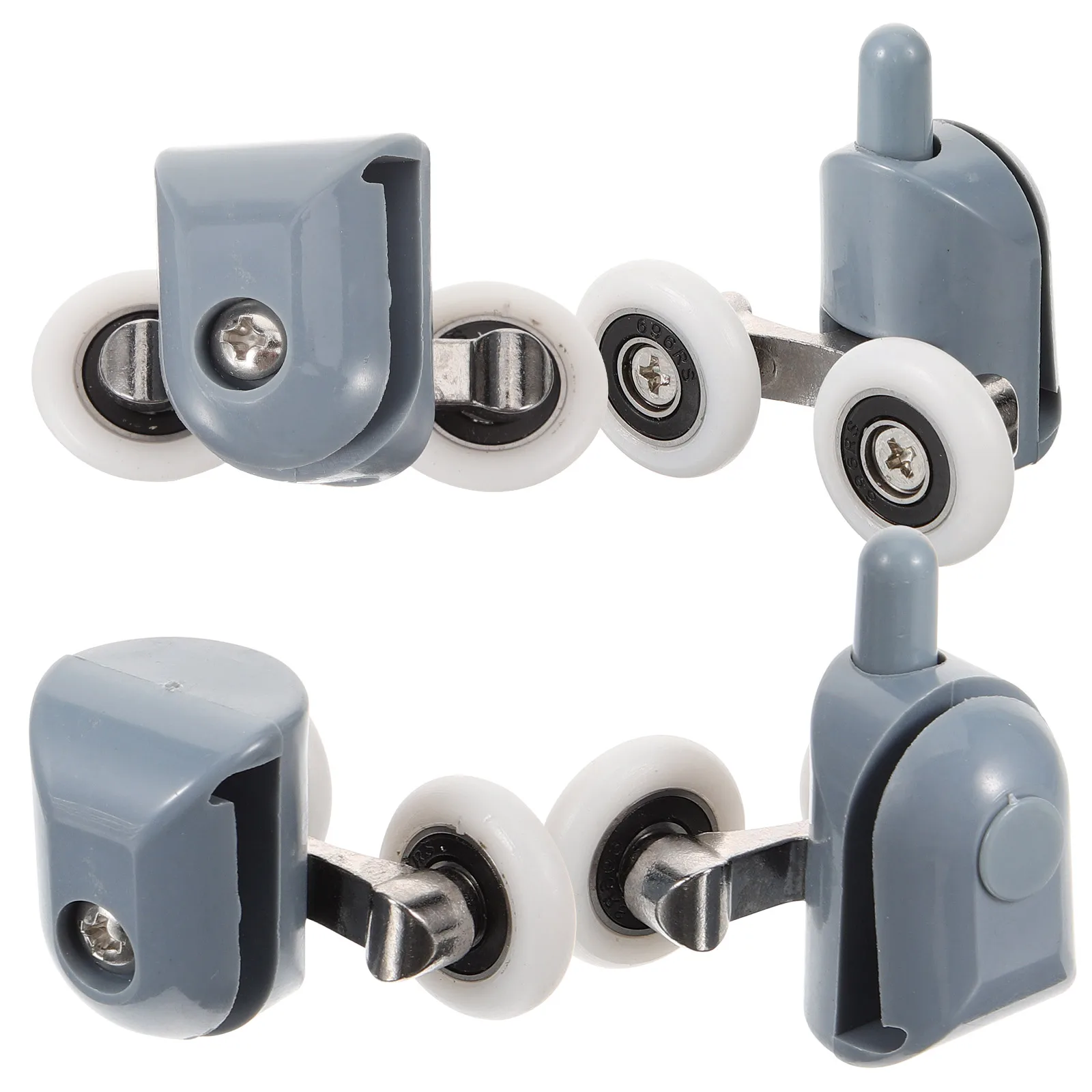 4pcs Glass Sliding Door Rollers Shower Hardware Replacement Parts Smooth Surface Anti Rust Large Wheel Suitable Thickness
4pcs Glass Sliding Door Rollers Shower Hardware Replacement Parts Smooth Surface Anti Rust Large Wheel Suitable Thickness