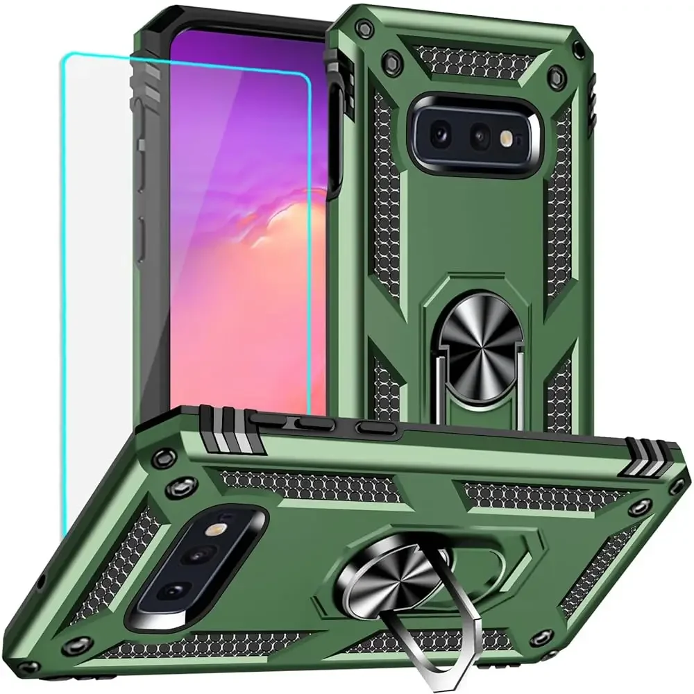 for Samsung Galaxy S10e Case: Galaxy S10e with Screen Protector - Military Grade Protective Cases with Finger Ring Holder Kic
for Samsung Galaxy S10e Case: Galaxy S10e with Screen Protector - Military Grade Protective Cases with Finger Ring Holder Kic