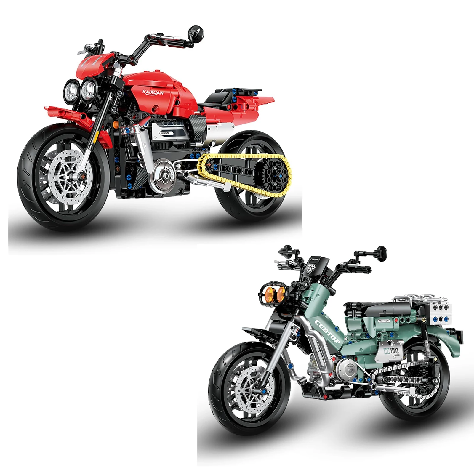 1:8 City Racing Motorcycle Building Bricks Sets MOC Motorbike Racer Technical Christmas Gifts for Kids Boys Children Blocks Toys
1:8 City Racing Motorcycle Building Bricks Sets MOC Motorbike Racer Technical Christmas Gifts for Kids Boys Children Blocks Toys