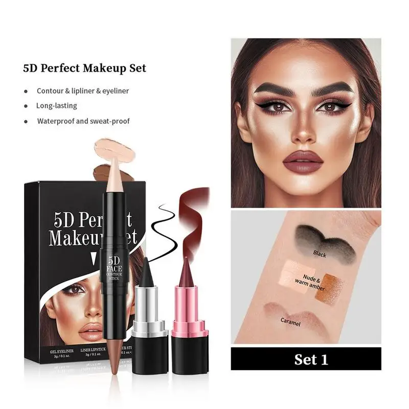 3pcs Lipstick And Liner Set Nude Black Red Velvets Lipstick Matte Nude Lip Liner Pencil Red Lipstick Lip Contouring Lipliner
3pcs Lipstick And Liner Set Nude Black Red Velvets Lipstick Matte Nude Lip Liner Pencil Red Lipstick Lip Contouring Lipliner