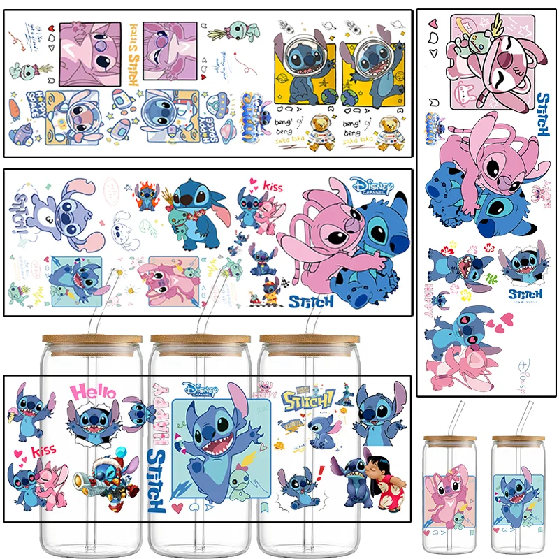Наклейки DTF Disney Lilo & Stitch для упаковки, стаканов, бутылок, с принтами Стич и Энджел, УФ-печать, переводные стикеры Lilo Pelekai, УФ DTF, DIY наклейки для авто
Наклейки DTF Disney Lilo & Stitch для упаковки, стаканов, бутылок, с принтами Стич и Энджел, УФ-печать, переводные стикеры Lilo Pelekai, УФ DTF, DIY наклейки для авто