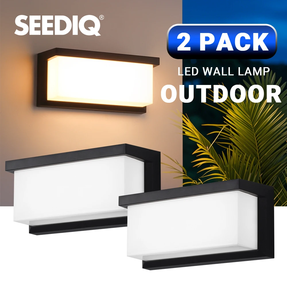 2-pack LED Outdoor Wall Lamp Waterproof 3000k Warm White Interior Wall Sconce 24W AC85-265V Street Garden Wall Light 
2-pack LED Outdoor Wall Lamp Waterproof 3000k Warm White Interior Wall Sconce 24W AC85-265V Street Garden Wall Light