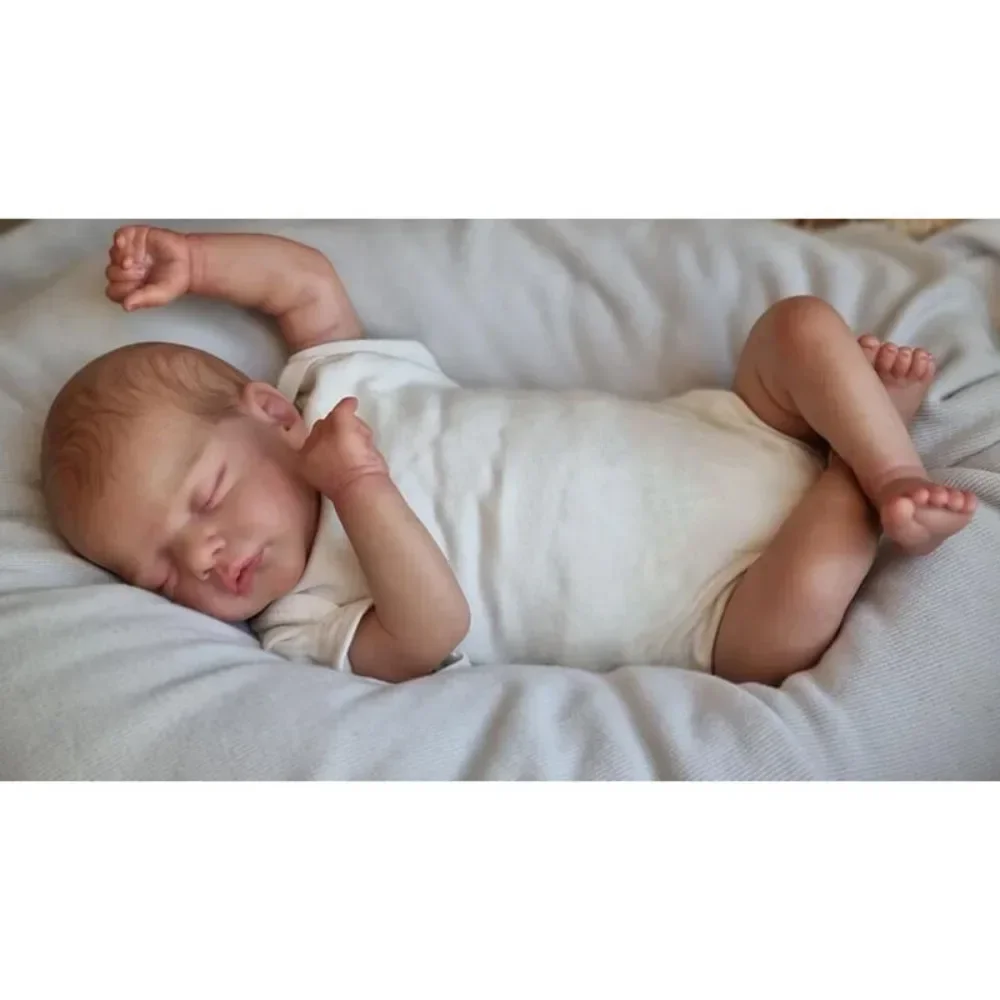18 дюймов Reborn, новорожденная спящая кукла Sam, мягкое тело, реалистичная 3D кожа с видимыми венами, высокое качество, Muñecas Reborn Dolls
18 дюймов Reborn, новорожденная спящая кукла Sam, мягкое тело, реалистичная 3D кожа с видимыми венами, высокое качество, Muñecas Reborn Dolls