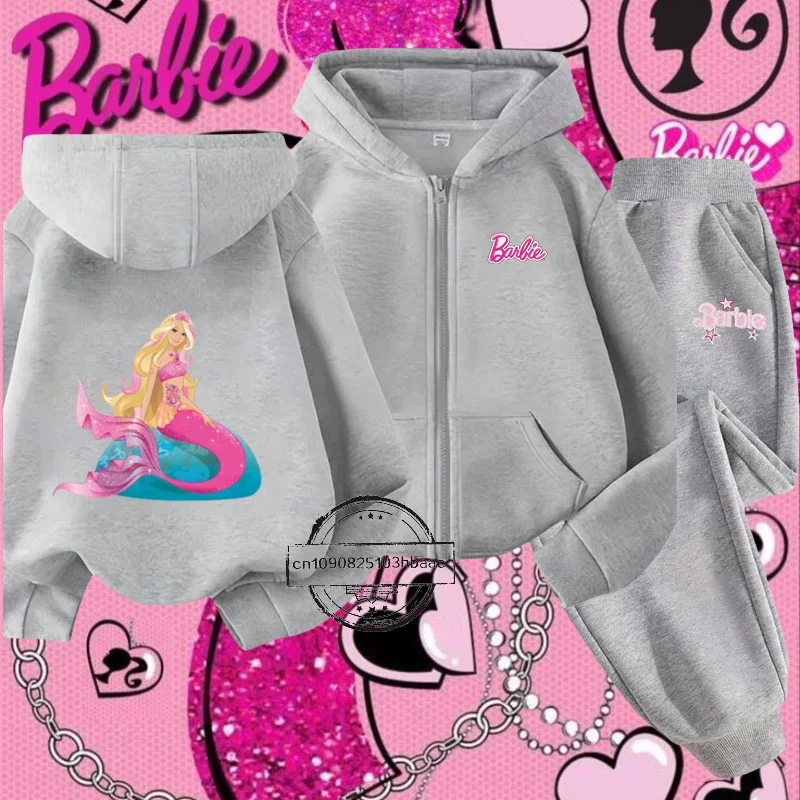 Barbie Princess series autumn and winter new children's zipper shirt set cartoon print autumn long sleeve cute sweet girl top
Barbie Princess series autumn and winter new children's zipper shirt set cartoon print autumn long sleeve cute sweet girl top