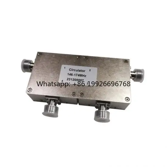 High Isolation 148-174MHz RF VHF Dual Junction Circulator 150W N-F
High Isolation 148-174MHz RF VHF Dual Junction Circulator 150W N-F