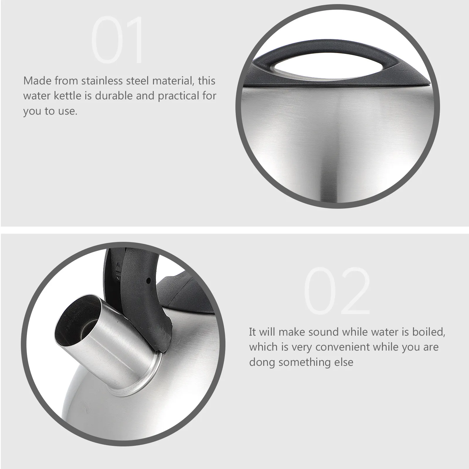 Чайник-свисток из нержавеющей стали Hemisphere для кипячения воды, для газовых и индукционных плит, для чая и кофе, для домашнего использования
Чайник-свисток из нержавеющей стали Hemisphere для кипячения воды, для газовых и индукционных плит, для чая и кофе, для домашнего использования