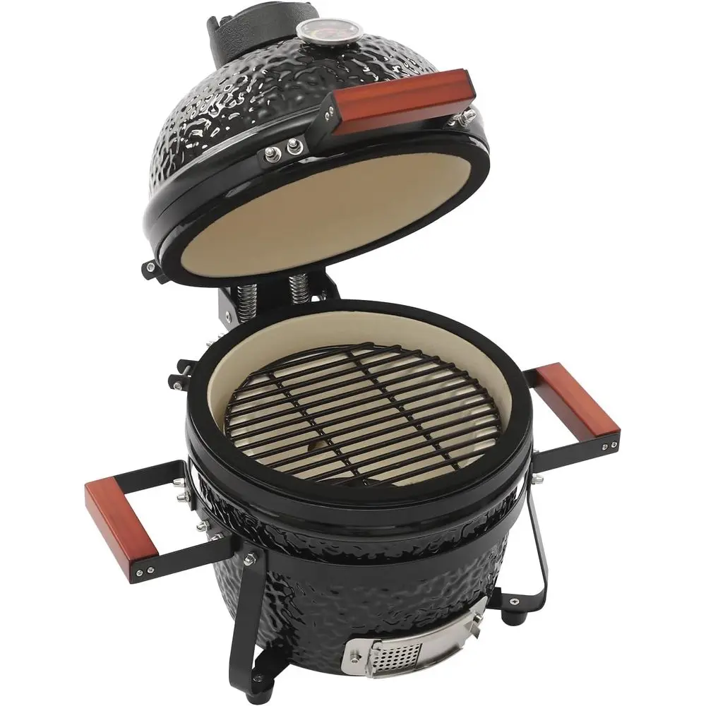 Portable 13 Charcoal Grill - Kamado-Style BBQ with Bamboo Handles, Adjustable 50-800°F Heat, Ideal for Outdoors & Camping
Portable 13 Charcoal Grill - Kamado-Style BBQ with Bamboo Handles, Adjustable 50-800°F Heat, Ideal for Outdoors & Camping