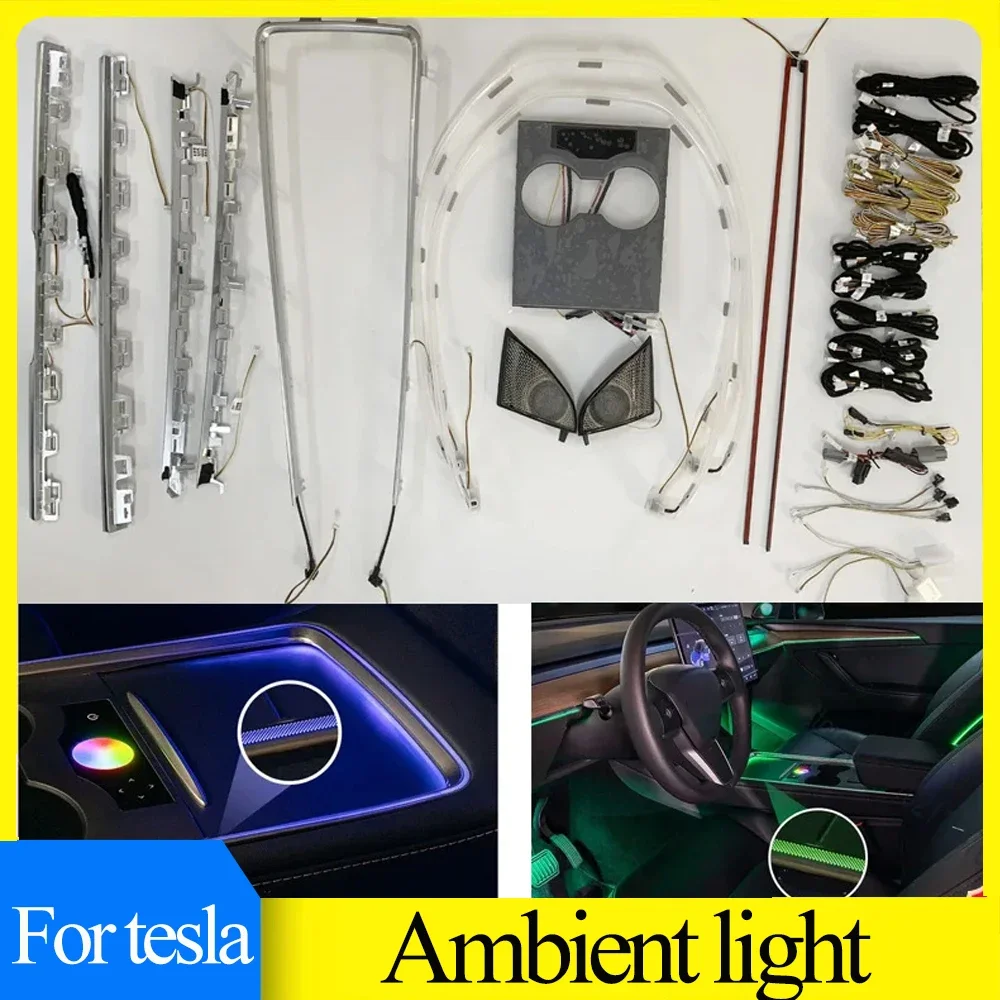 Для Tesla Model 3 model 3/Y 2021-2023 Интерьерная лампа с сенсорным управлением Inter Flow Динамический лазерный окружающий свет Центральная крышка столба
Для Tesla Model 3 model 3/Y 2021-2023 Интерьерная лампа с сенсорным управлением Inter Flow Динамический лазерный окружающий свет Центральная крышка столба