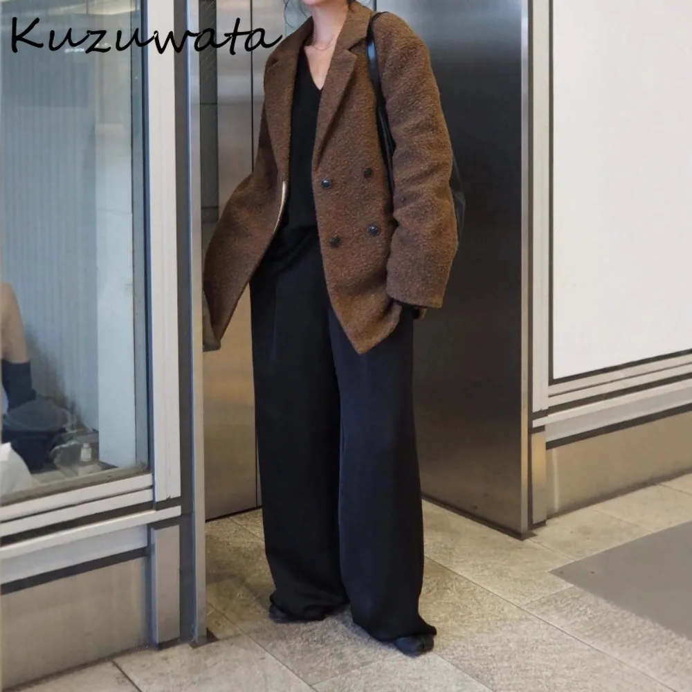 Kuzuwata Vintage Literary New Lazy Mujer Chaqueta Loose Simple Office Lady Outwears Japan Warm Thicked Blazer Luxury Moda Coat
Kuzuwata Vintage Literary New Lazy Mujer Chaqueta Loose Simple Office Lady Outwears Japan Warm Thicked Blazer Luxury Moda Coat
