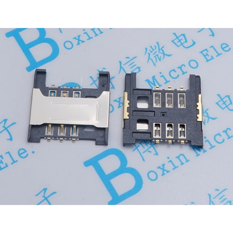 10pcs 6P 6 pin SIM card slot socket Height:1.8MM drawer card holder for Mobile phone
10pcs 6P 6 pin SIM card slot socket Height:1.8MM drawer card holder for Mobile phone