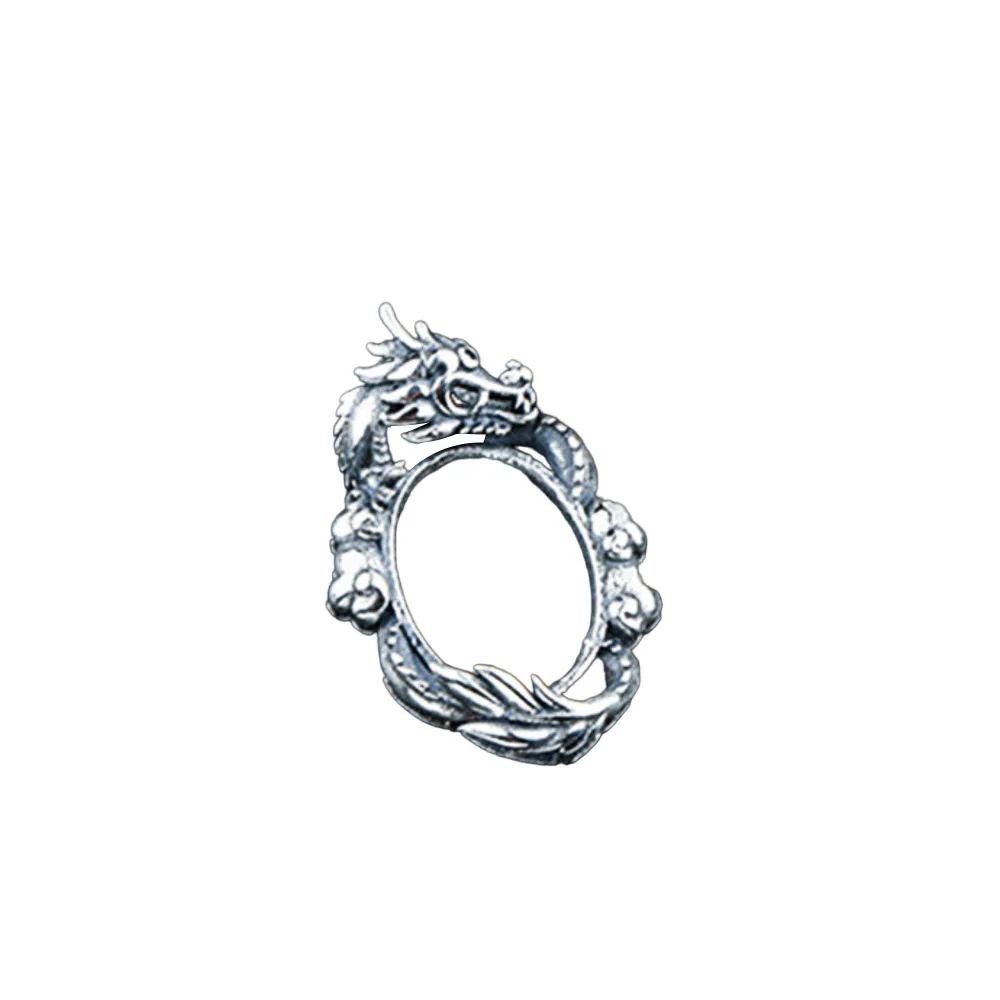 Pendant Blank (11x15mm Oval Blank) Antique Style Thai Sterling Silver Oval Cabochon Pendant Base Dragon Style Pendant Setting
Pendant Blank (11x15mm Oval Blank) Antique Style Thai Sterling Silver Oval Cabochon Pendant Base Dragon Style Pendant Setting
