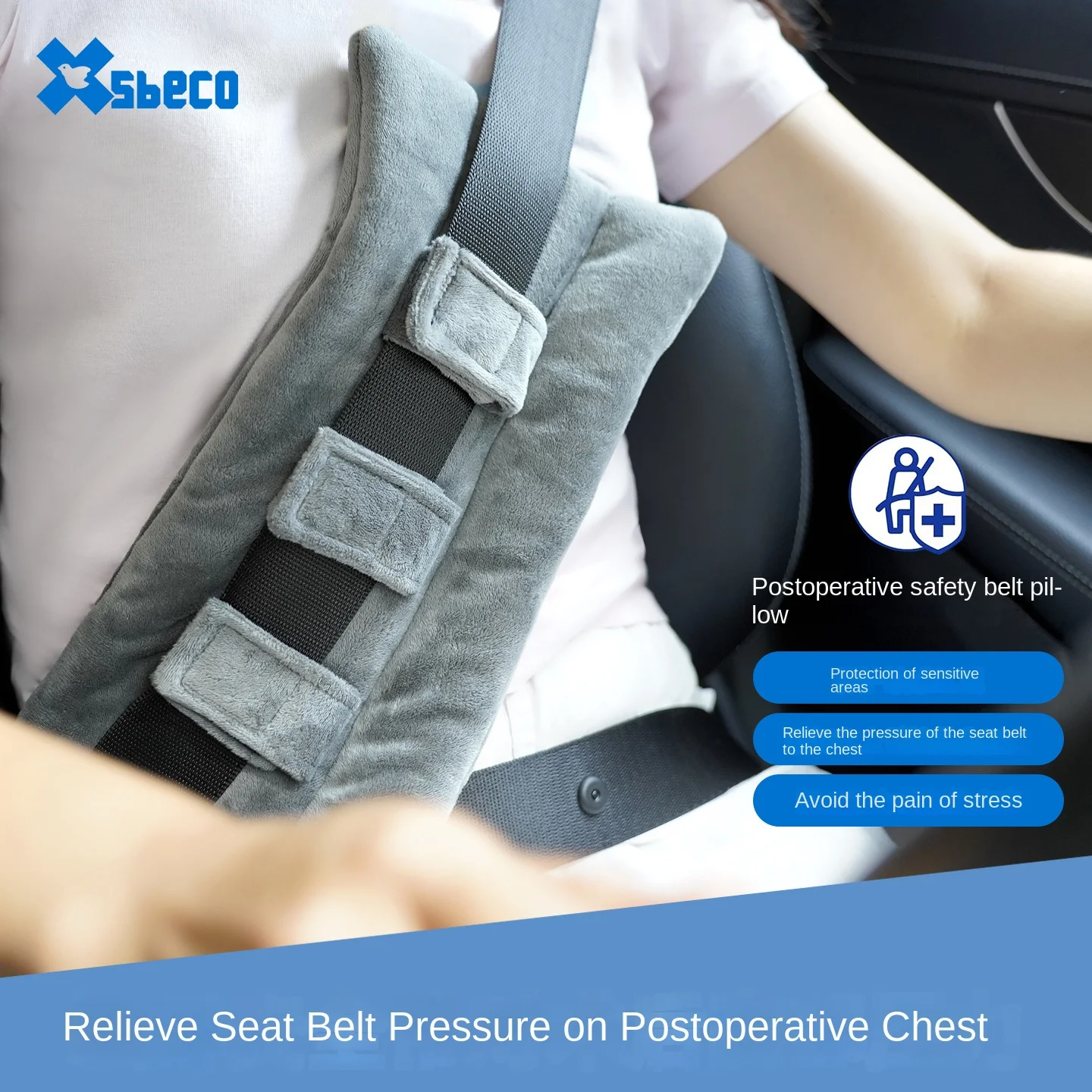 Soft Car Seat Belt Chest Cushion for Post Breast Operation, Anti-Compression Anti-Pinch Warm Protective Pad for Female Recovery
Soft Car Seat Belt Chest Cushion for Post Breast Operation, Anti-Compression Anti-Pinch Warm Protective Pad for Female Recovery