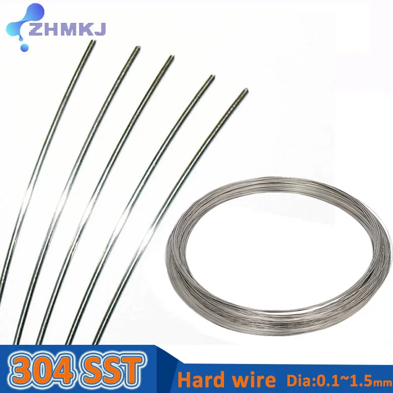 0.1/0.2/0.3/0.4/0.5/0.6/0.7/0.8/1/1.5mm Hard Wire 304 Stainless Steel Steel Wire Cord Line Rustproof Handmade DIY Single Wire
0.1/0.2/0.3/0.4/0.5/0.6/0.7/0.8/1/1.5mm Hard Wire 304 Stainless Steel Steel Wire Cord Line Rustproof Handmade DIY Single Wire