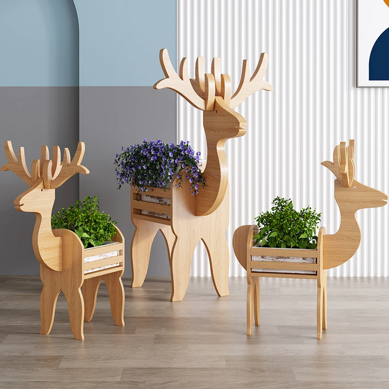 Solid Wood Flower Stand Deer Decorative Ornaments Nordic Creativity Wooden Window Decoration Crafts Plant Stands Indoor Decor
Solid Wood Flower Stand Deer Decorative Ornaments Nordic Creativity Wooden Window Decoration Crafts Plant Stands Indoor Decor