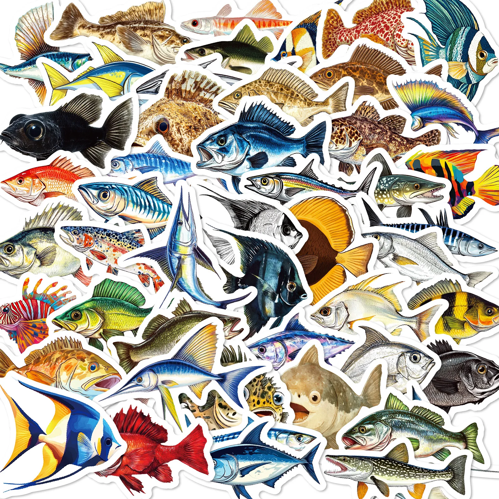 50Pcs Fishing Stickers Ocean Sea Fish Vinyl Decals Waterproof Tackle Box Cooler Boat Water Bottle Laptop Men Dad Gift Decor
50Pcs Fishing Stickers Ocean Sea Fish Vinyl Decals Waterproof Tackle Box Cooler Boat Water Bottle Laptop Men Dad Gift Decor