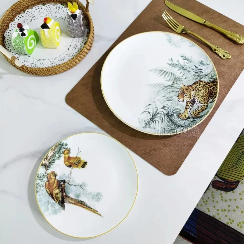 New 8 10 Inch Dish Plate Bird Conglin Bone Round Ceramic Steak Plate Wedding Gift Party Gift China Ceramic Kitchen Tableware
New 8 10 Inch Dish Plate Bird Conglin Bone Round Ceramic Steak Plate Wedding Gift Party Gift China Ceramic Kitchen Tableware