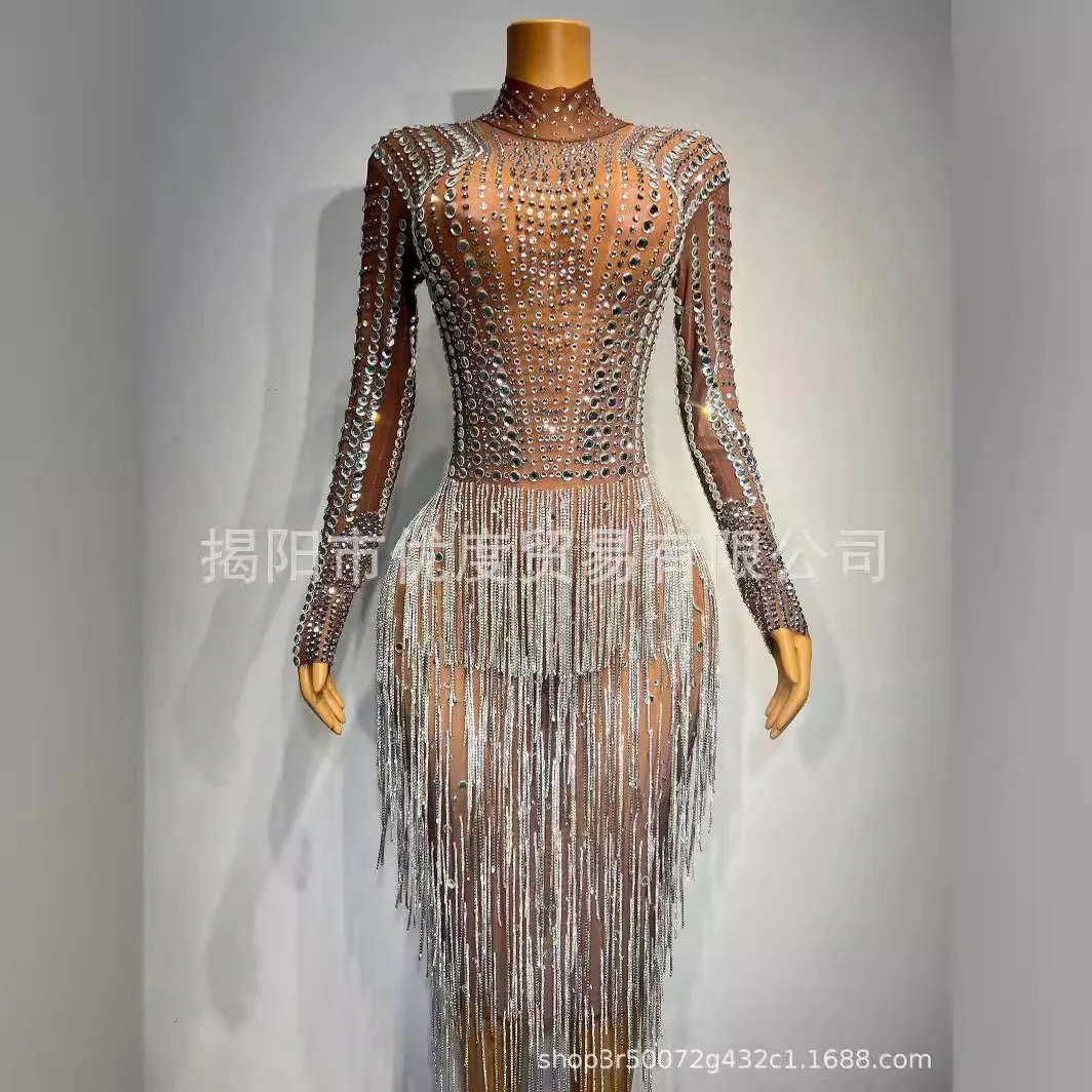 Shiny Perspective Bead Chain Sexy Slim Mesh Temperament Dress Cocktail Party Night Performance Dress Brown And White Ever Pretty
Shiny Perspective Bead Chain Sexy Slim Mesh Temperament Dress Cocktail Party Night Performance Dress Brown And White Ever Pretty