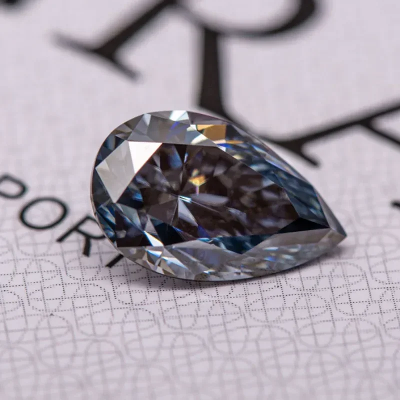 Moissanite Lab Diamond Gray Color Pear Cut Lab Grown Gemstone For Diy Charms Advanced Jewelry Ring Earring With GRA Certificate
Moissanite Lab Diamond Gray Color Pear Cut Lab Grown Gemstone For Diy Charms Advanced Jewelry Ring Earring With GRA Certificate