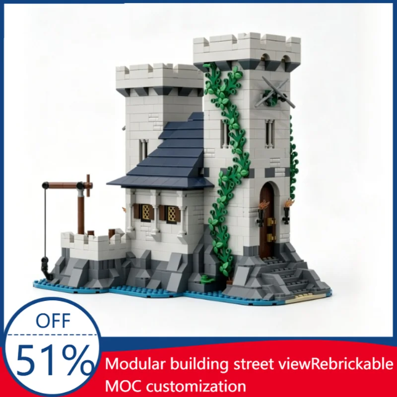 1404PCS Medieval Coastal Outpost Castle Model Custom Building Blocks Assembly Architecture Education Toy Collection Display Gift
1404PCS Medieval Coastal Outpost Castle Model Custom Building Blocks Assembly Architecture Education Toy Collection Display Gift