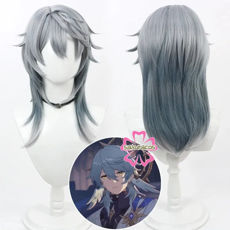 Sunday Wig Honkai: Star Rail Cosplay Short Gray Blue Gradient Heat Resistant Synthetic Hair Role Play Party Costume Wigs
Sunday Wig Honkai: Star Rail Cosplay Short Gray Blue Gradient Heat Resistant Synthetic Hair Role Play Party Costume Wigs