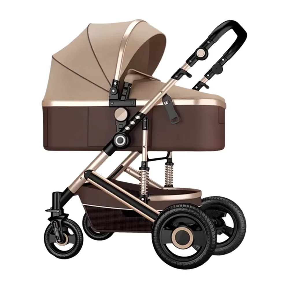 Lightweight High Landscape Baby Stroller - Two-Way Folding Shock-Absorbing Newborn Stroller with Sit Or Lie down Option
Lightweight High Landscape Baby Stroller - Two-Way Folding Shock-Absorbing Newborn Stroller with Sit Or Lie down Option