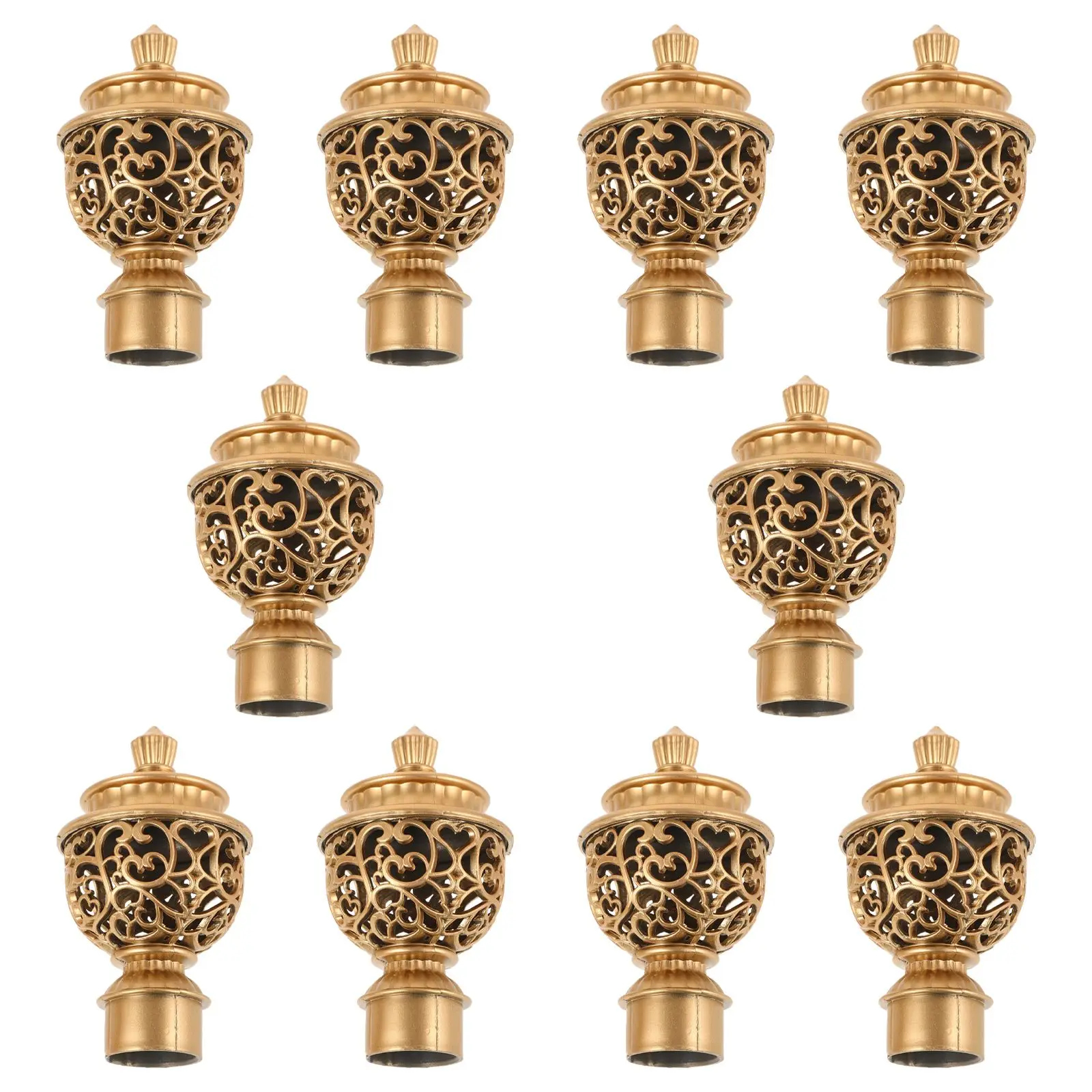 10 Roman Curtain Rod Finials White Gold Decorative Curtain Rod Ends Simple Design Durable Material Versatile Use
10 Roman Curtain Rod Finials White Gold Decorative Curtain Rod Ends Simple Design Durable Material Versatile Use