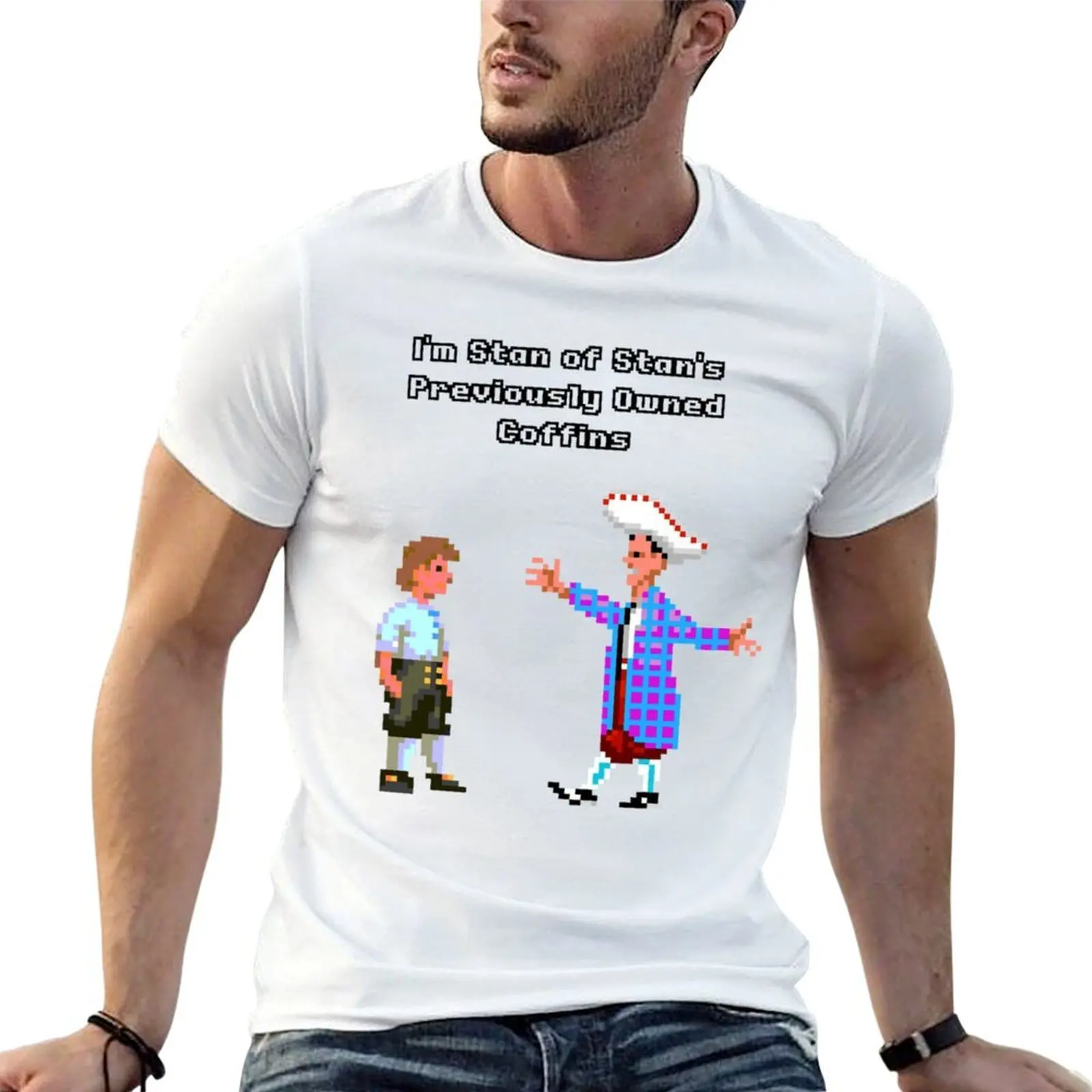 Monkey Island - Stan (coffins) T-Shirt t shirt personalised t shirts cotton 100% printed t shirts for man T-Shirt
Monkey Island - Stan (coffins) T-Shirt t shirt personalised t shirts cotton 100% printed t shirts for man T-Shirt