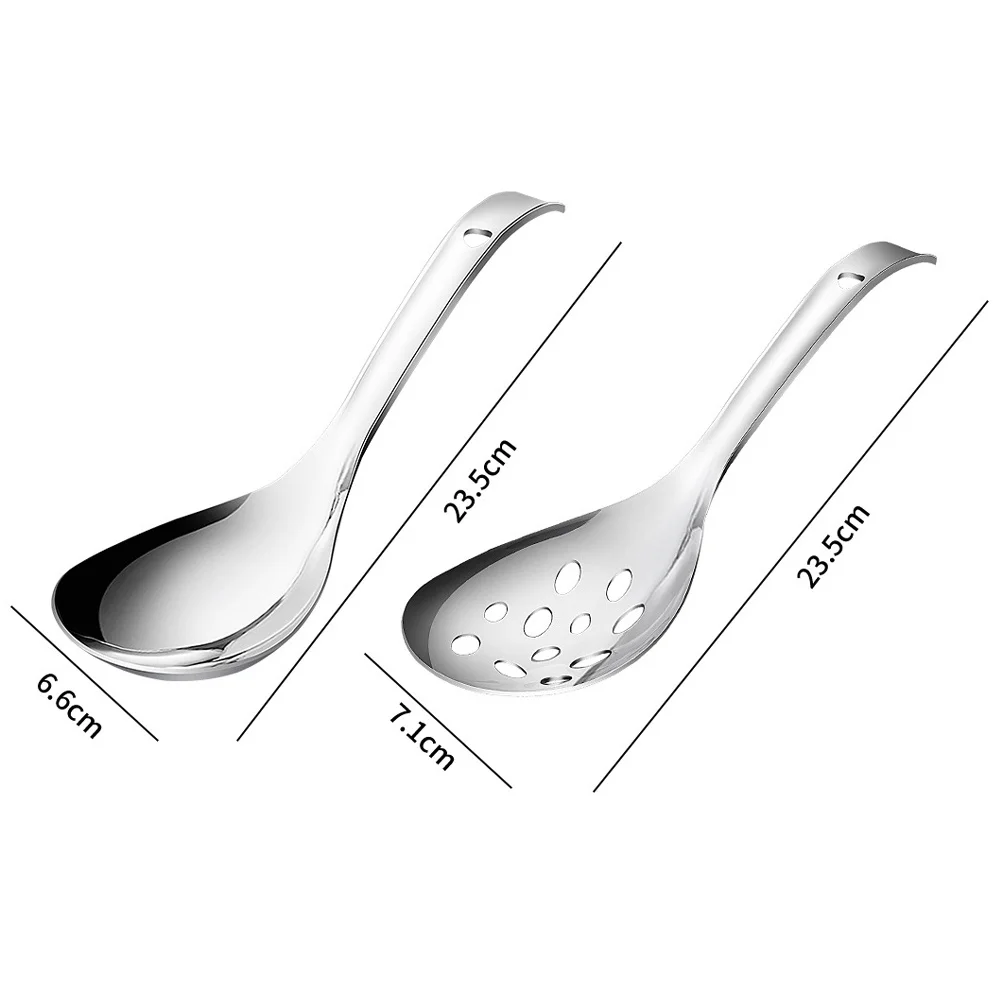 2Pcs Stainless Steel Serving Spoons Large Slotted Utensils Reusable Kitchen Supply Buffet Dinner Household Use 
2Pcs Stainless Steel Serving Spoons Large Slotted Utensils Reusable Kitchen Supply Buffet Dinner Household Use