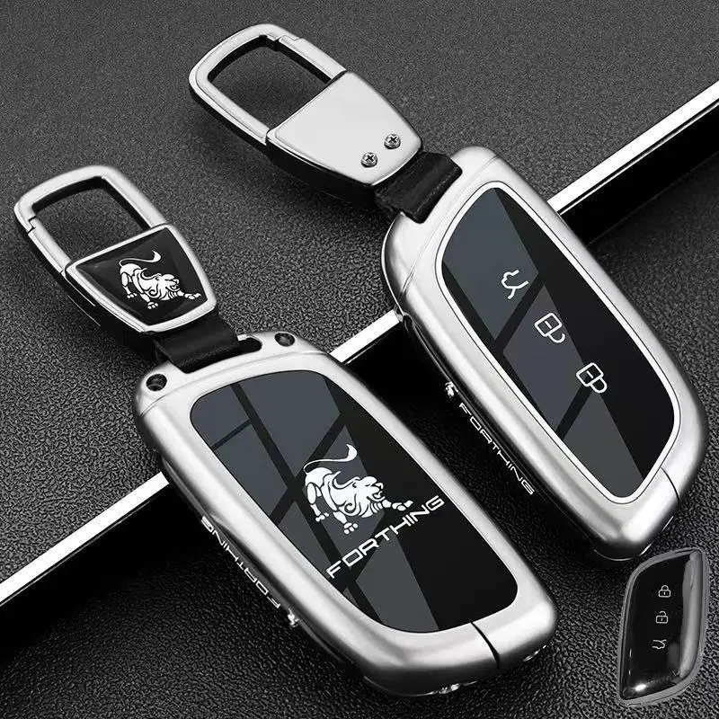 Zinc Alloy Key Fob Cover for Dongfeng Forthing Xinghai S7, Heavy Duty Metal Protective KeyCase Shell with Keychain Keybag
Zinc Alloy Key Fob Cover for Dongfeng Forthing Xinghai S7, Heavy Duty Metal Protective KeyCase Shell with Keychain Keybag
