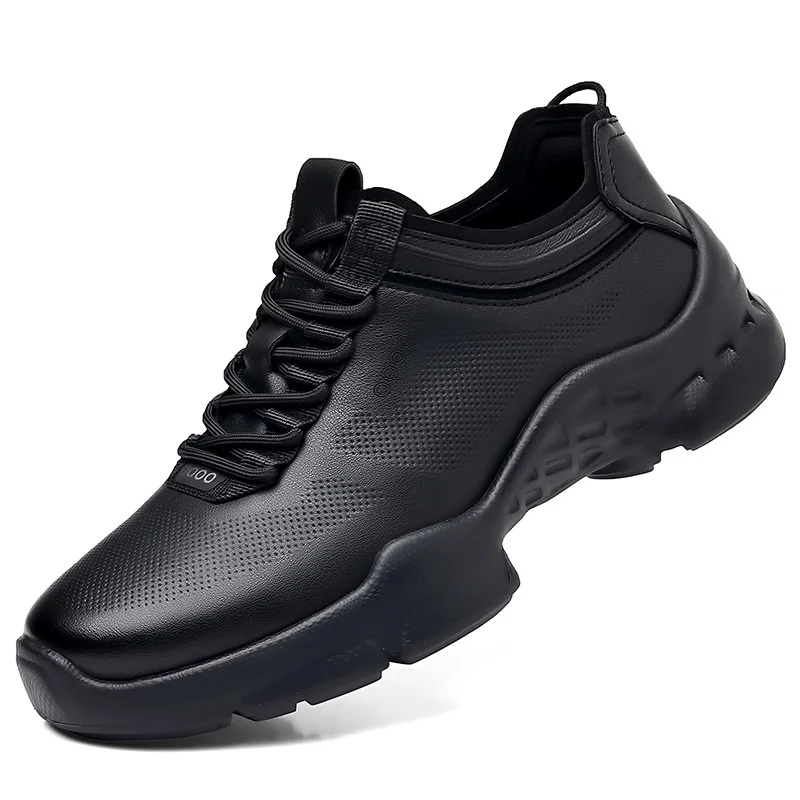 Лето-Осенние кроссовки высокого качества для мужчин, новые модные повседневные кожаные кроссовки, мужские однотонные мужские туфли на шнуровке на платформе
Лето-Осенние кроссовки высокого качества для мужчин, новые модные повседневные кожаные кроссовки, мужские однотонные мужские туфли на шнуровке на платформе