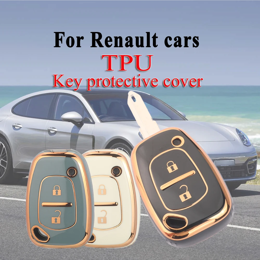 jingyuqin 2 кнопки чехол из ТПУ с дистанционным управлением для Renault - глянцевый, позолоченный черный, белый, серый защитный чехол для ключей
jingyuqin 2 кнопки чехол из ТПУ с дистанционным управлением для Renault - глянцевый, позолоченный черный, белый, серый защитный чехол для ключей