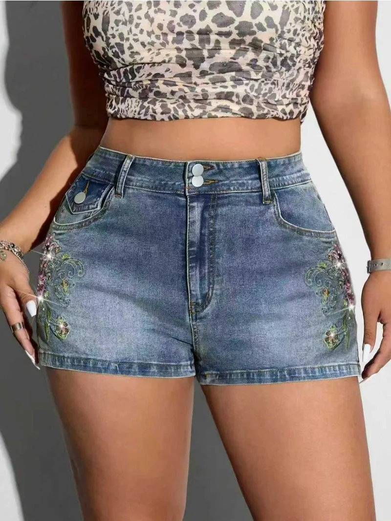 Casual Daily Plus Size Blue Embroidered Denim Shorts 2026 Summer Y2K American Streetwear Thin Korean Split Hem Womens Shorts
Casual Daily Plus Size Blue Embroidered Denim Shorts 2026 Summer Y2K American Streetwear Thin Korean Split Hem Womens Shorts