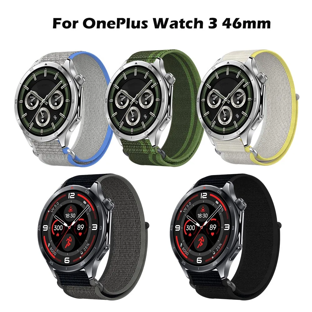 For OnePlus Watch 46mm Watchband Nylon Braided Sport Breathable Quick Release Two Piece Metal Loop Trail for OnePlus Watch 46mm
For OnePlus Watch 46mm Watchband Nylon Braided Sport Breathable Quick Release Two Piece Metal Loop Trail for OnePlus Watch 46mm