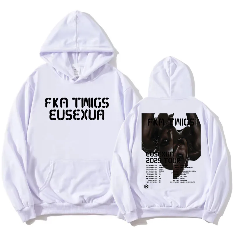 FKA Twigs Eusexua 2025 Tour толстовки с длинными рукавами и капюшоном женские толстовки уличная одежда унисекс флисовые удобные Sudaderas с принтом
FKA Twigs Eusexua 2025 Tour толстовки с длинными рукавами и капюшоном женские толстовки уличная одежда унисекс флисовые удобные Sudaderas с принтом