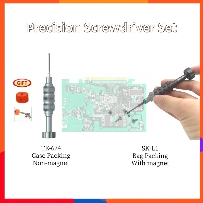 Professional Micro Screwdriver Set Anti-Slip Handle & Icon Cap for iPhone Samsung Xiaomi Repair with 360° Rotation Magnetic Tip
Professional Micro Screwdriver Set Anti-Slip Handle & Icon Cap for iPhone Samsung Xiaomi Repair with 360° Rotation Magnetic Tip