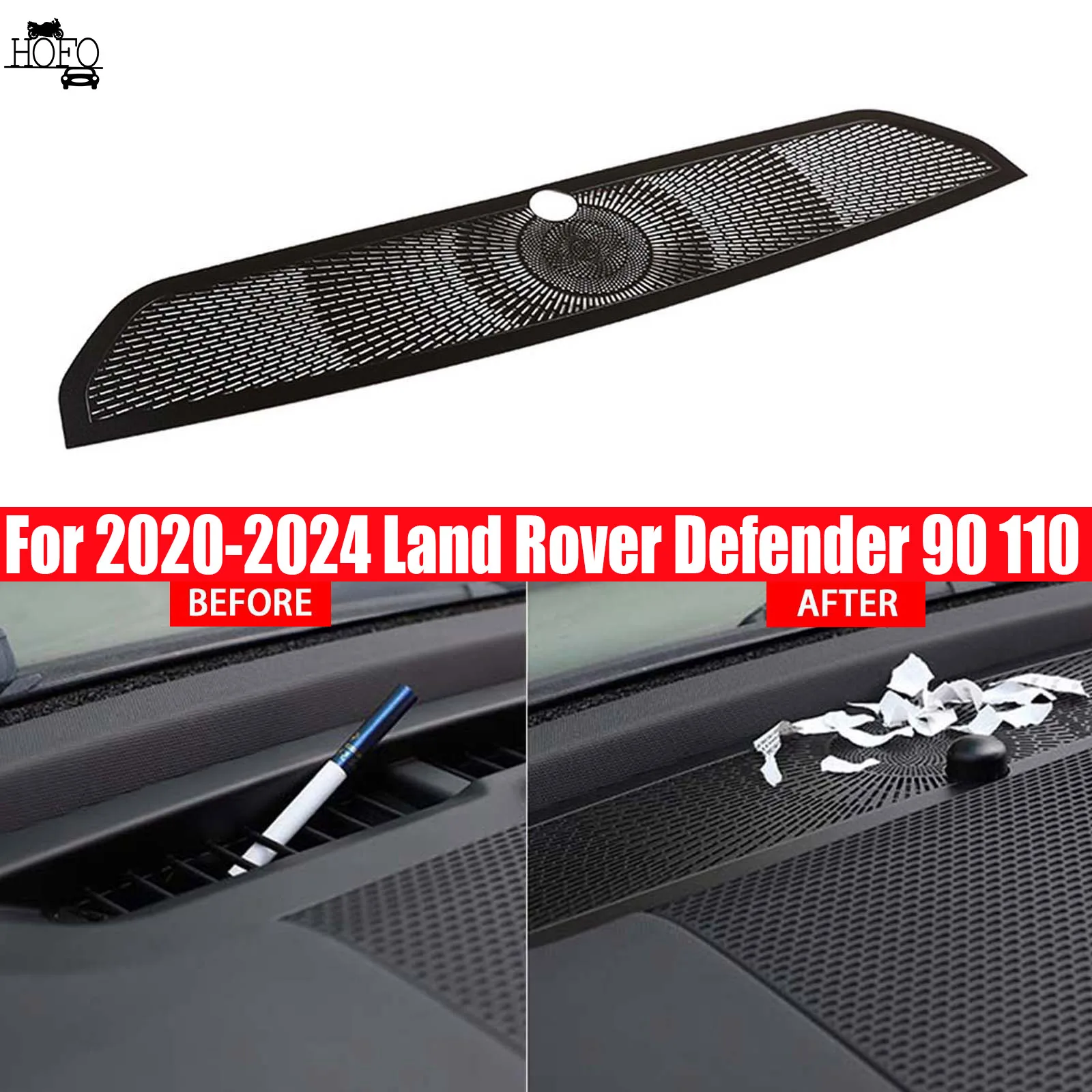 Stainless Steel Car Dashboard Air Outlet Anti-blocking Mesh Cover Dashboard Speaker Cover For 2020-2024 Land Rover Defender 90 1
Stainless Steel Car Dashboard Air Outlet Anti-blocking Mesh Cover Dashboard Speaker Cover For 2020-2024 Land Rover Defender 90 1