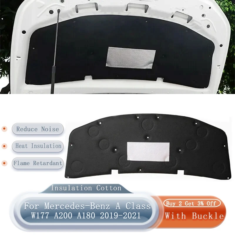 Front Engine Hood Insulation Cotton Pad Sheet Soundproof Mat Foam Cover For Mercedes-Benz A Class W177 A200 A180 2019-2021
Front Engine Hood Insulation Cotton Pad Sheet Soundproof Mat Foam Cover For Mercedes-Benz A Class W177 A200 A180 2019-2021