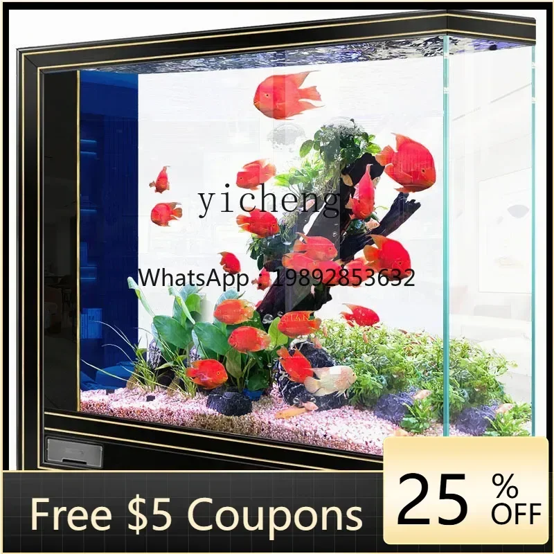 ABB water-free household light luxury fish tank ultra-white glass large screen partition ecological aquarium
ABB water-free household light luxury fish tank ultra-white glass large screen partition ecological aquarium